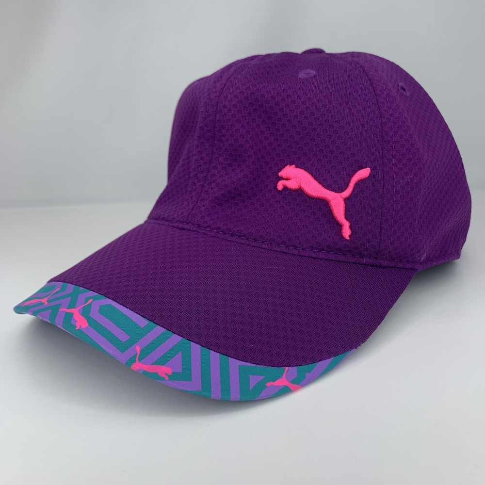 Puma Women's Training Cap Adjustable OSFA Purple Pink One Size Hat